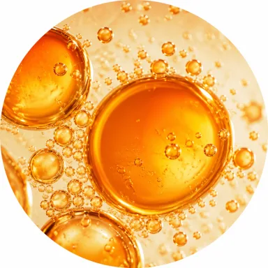 Gocce arancioni di EPA, acido eicosapentaenoico Omega 3